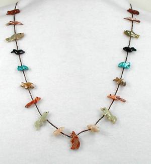 Navajo Heishi Fetish Necklace by Neil Thomas