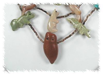 Navajo Heishi Fetish Necklace by Neil Thomas