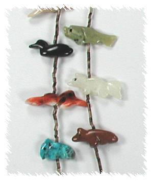 Navajo Heishi Fetish Necklace by Neil Thomas