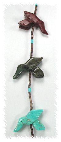 Navajo Heishi Fetish Necklace by Corrine Ramirez