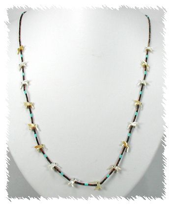 Navajo Heishi Fetish Necklace by Hector Goodluck