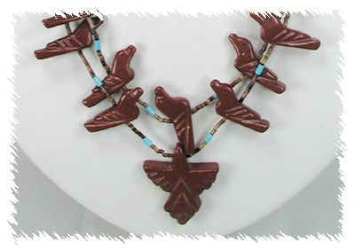 Navajo Heishi Fetish Necklace by Corrine Ramirez