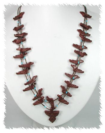Navajo Heishi Fetish Necklace by Corrine Ramirez