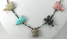 Navajo Animal fetish Necklace