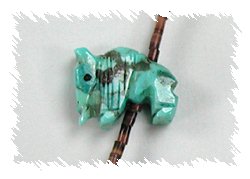 Navajo Buffalo Fetish Necklace by Hector Goodluck