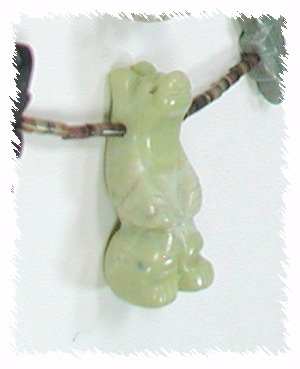 Navajo 9-Animal Fetish Necklace with Thunderbird Drop