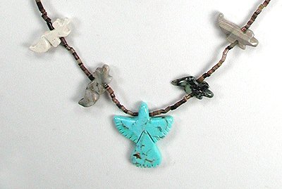 Navajo Heishi Fetish Necklace by Corrine Ramirez