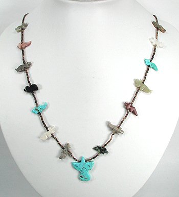 Navajo Heishi Fetish Necklace by Corrine Ramirez