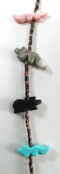 Navajo Heishi Fetish Necklace by Corrine Ramirez