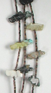 Navajo Heishi Animal Fetish Necklace