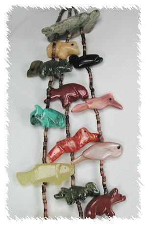 Navajo Heishi Fetish Necklace by Neil Thomas