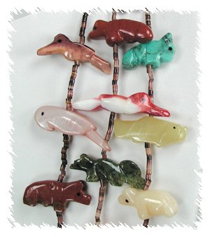 Navajo Heishi Fetish Necklace by Neil Thomas