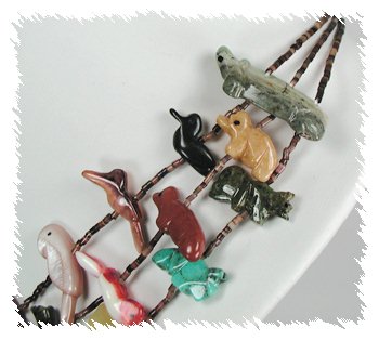 Navajo Heishi Fetish Necklace by Neil Thomas