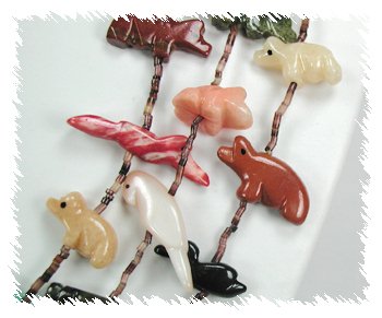 Navajo Heishi Fetish Necklace by Neil Thomas