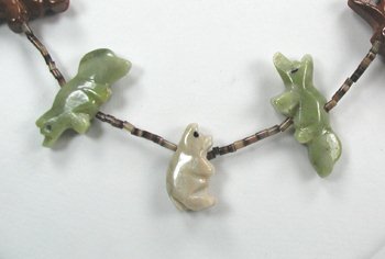Navajo Heishi Fetish Necklace by Neil Thomas