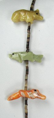 Navajo Heishi Fetish Necklace by Neil Thomas