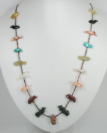 Navajo Heishi Fetish Necklace by Neil Thomas