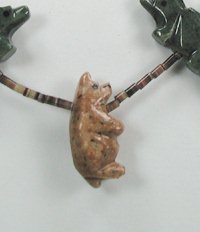 Navajo Heishi Fetish Necklace by Neil Thomas