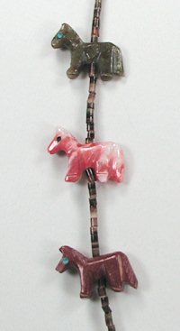 Navajo  Horse Fetish Necklace