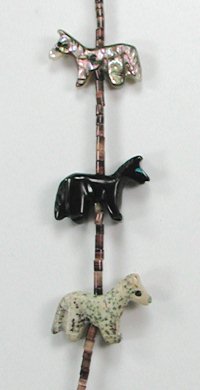 Navajo  Horse Fetish Necklace
