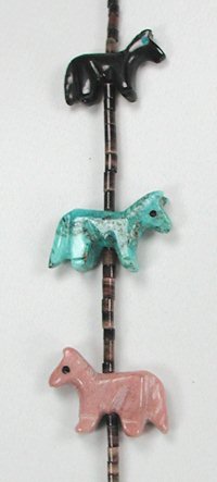 Navajo  Horse Fetish Necklace