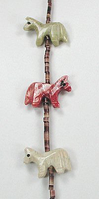Navajo  Horse Fetish Necklace