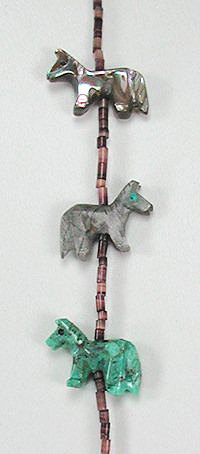 Navajo  Horse Fetish Necklace