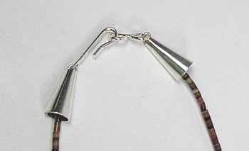 Navajo Heishi Horse Fetish Choker Necklace and Earrings
