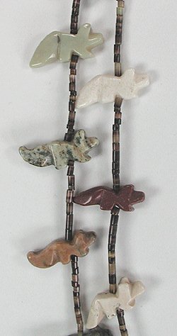 Navajo Heishi Horse Fetish Necklace