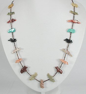 Navajo Heishi Fetish Necklace by Neil Thomas