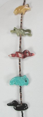 Navajo Heishi Fetish Necklace by Neil Thomas