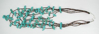 Navajo Heishi Animal Fetish Necklace
