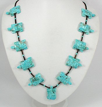 Navajo Turtle Fetish Necklace by Corrine Ramirez