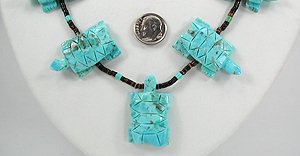 Navajo Turtle Fetish Necklace by Corrine Ramirez