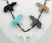 Navajo Animal fetish Necklace