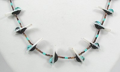 Navajo Heishi Fetish Necklace by Hector Goodluck