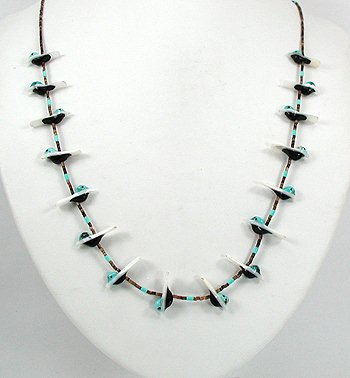 Navajo Heishi Fetish Necklace by Hector Goodluck
