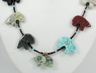 Navajo Animal fetish Necklace