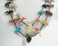 Navajo Animal Fetish Necklace