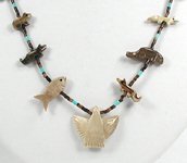 Navajo Animal fetish Necklace