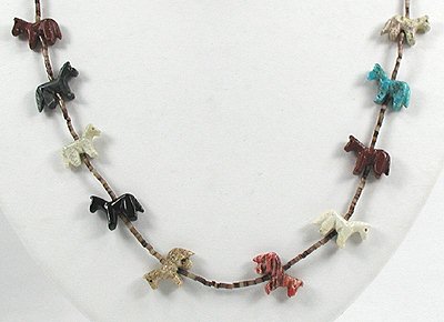 Navajo  Horse Fetish Necklace