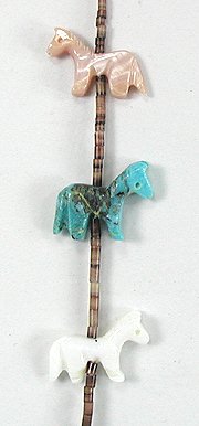 Navajo  Horse Fetish Necklace