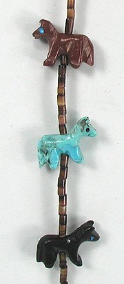 Navajo  Horse Fetish Necklace