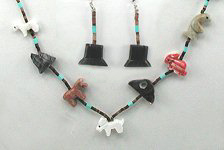 Navajo Animal Monument Valley fetish Necklace