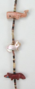 Native American Navajo  Animal  Fetish Necklace
