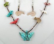 Navajo Animal fetish Necklace
