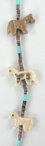Navajo Heishi Fetish Necklace by Hector Goodluck
