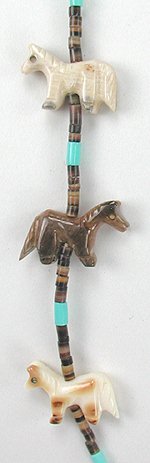 Navajo Heishi Fetish Necklace by Hector Goodluck