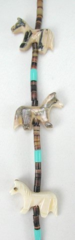 Navajo Heishi Fetish Necklace by Hector Goodluck