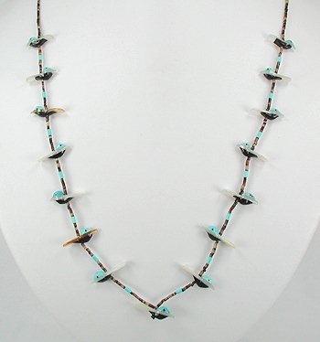 Navajo Heishi Fetish Necklace by Hector Goodluck